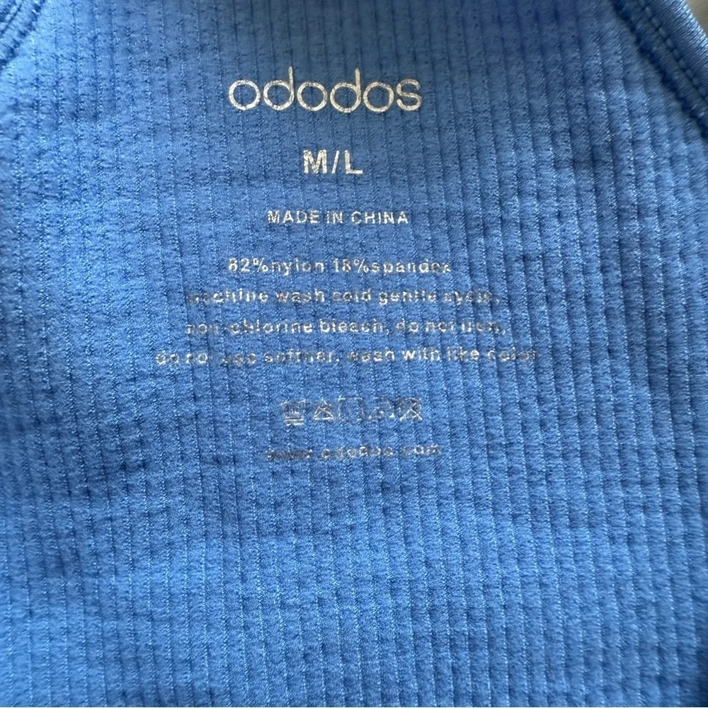 Ododos Ribbed Tank Top Racerback Size ML - Picture 8 of 8